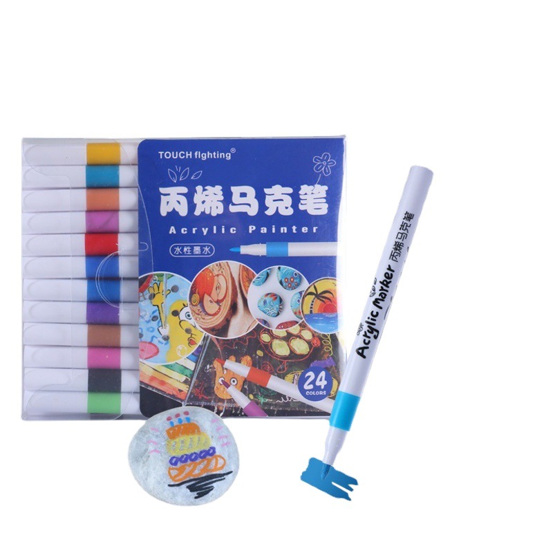 Acrylic Marker Pen for Kidsren's School Season Art Special Watercolor Pen Waterproof Hand-Painted DIY Stackable Acrylic Pen