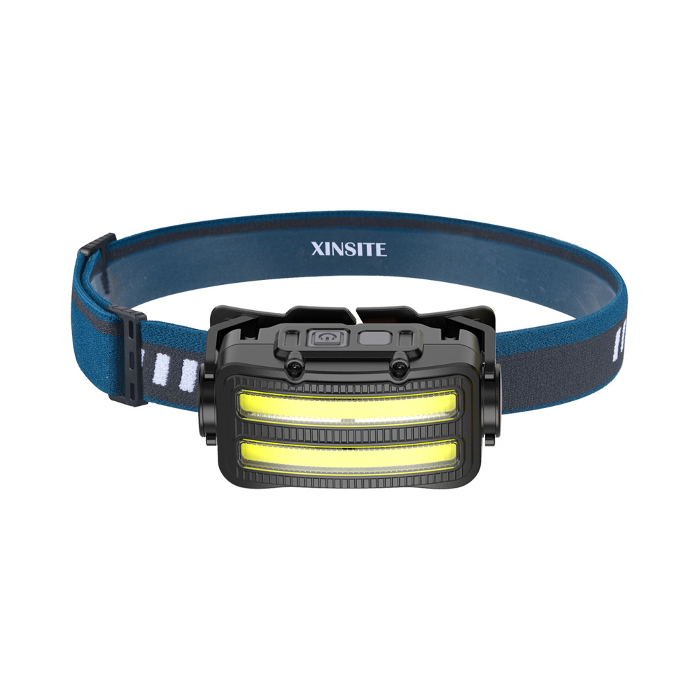 Faro transfronterizo Luz de pesca nocturna luz de conducción al aire libre USB recargable luz impermeable larga resistencia reflector