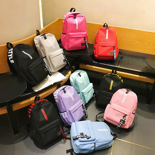 Backpack for Middle and High School Students, Casual Dual Shoulder Bag, Trendy Unisex Backpack with Logo and Text Printing, Back-to-School Gift for Students