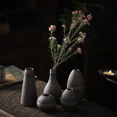 Japanese Zen-style floral arrangement with gold-plated creative, personalized modern minimalist fashionable home living room flower vase decoration vase