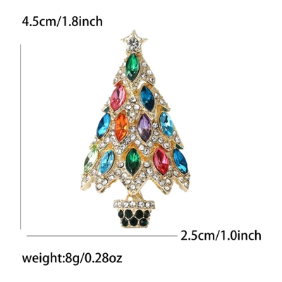 New Christmas Tree Brooch Fashion: Yaxa sancaqları