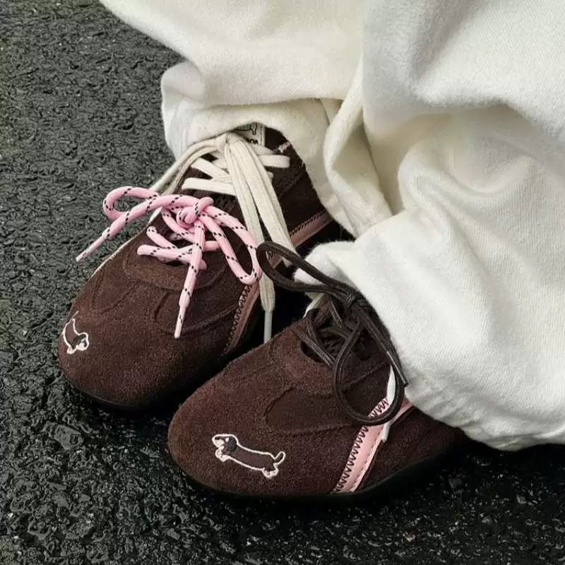 Новые гоночные туфли Mint Mambo/Dachshund в стиле ретро на тонкой подошве, повседневные немецкие тренировочные туфли