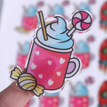 卡通滴塑贴纸定做创意动漫周边Q版立体标签DIY记事簿装饰水晶贴