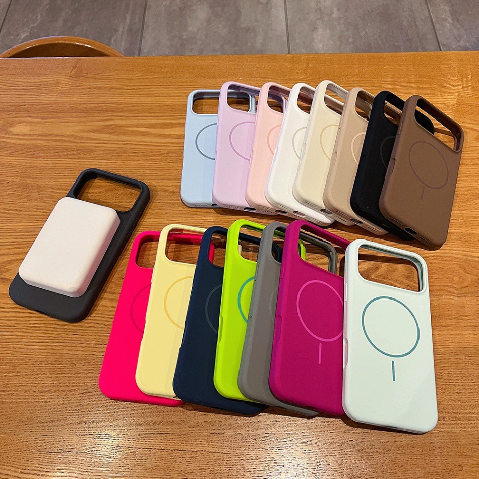 Чехол для телефона (Apple) совместимый с серией iPhone 16–17, силиконовый, 14 цветов
