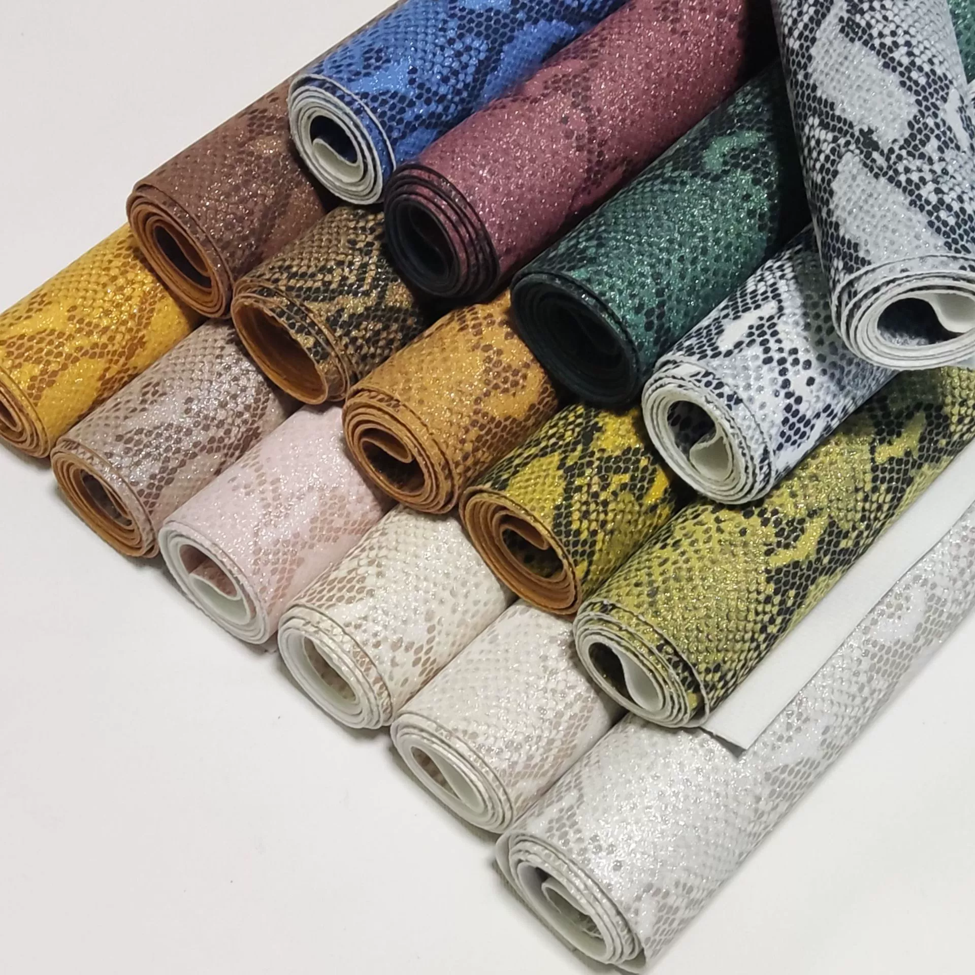 M-TREND2025 новый имитационный ватный бархат PU перламутровый блесок порошок овца питон кожаная сумка сумка-ручка обувная ткань