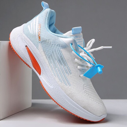 2025 Women's Spring and Autumn Flyknit Casual Running Shoes Breathable Lightweight Durable Student Trendy Dropshipping