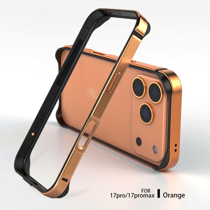 适用苹果17pro手机保护边框17promax防摔壳金属创意边框iphone 17|undefined