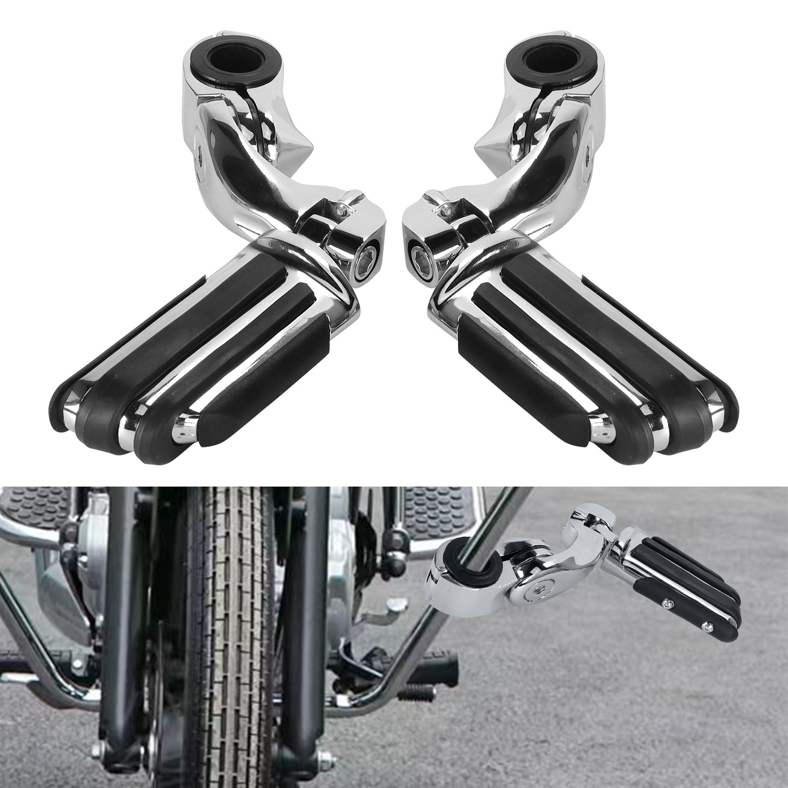 Harley Motorcycle Suitable for Glide Dual-Light Road Cruiser Flagship Model Modified with Guard Bars and Foot Pegs