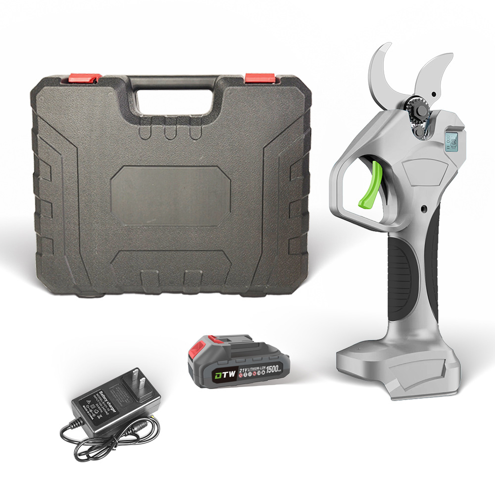 Tijeras de podar eléctricas sin escobillas tijeras de jardín de árboles frutales de litio eléctricas se centran en las ramas de frutas directas de fábrica al por mayor