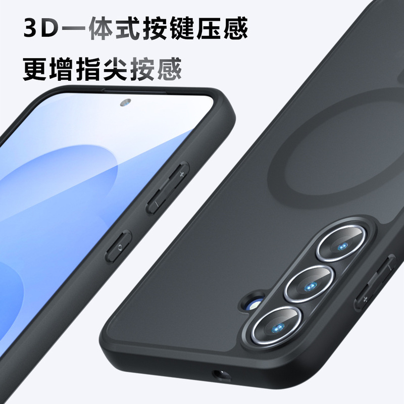 适用Galaxy S25FE手机壳肤感磨砂气囊防摔S25U磁吸奇甲三星A17壳|undefined