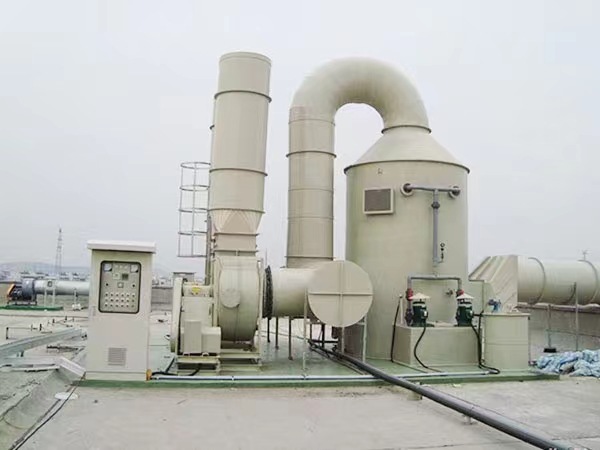 PP喷淋塔耐酸碱腐蚀废气处理设备水淋塔 砖厂烟气净化装置