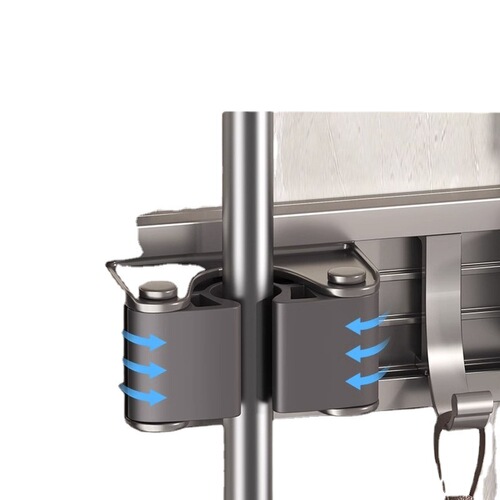 Mop wall hanging clip rack hook punch-free hanging broom mop mop mop artifact fixed rack bathroom storage