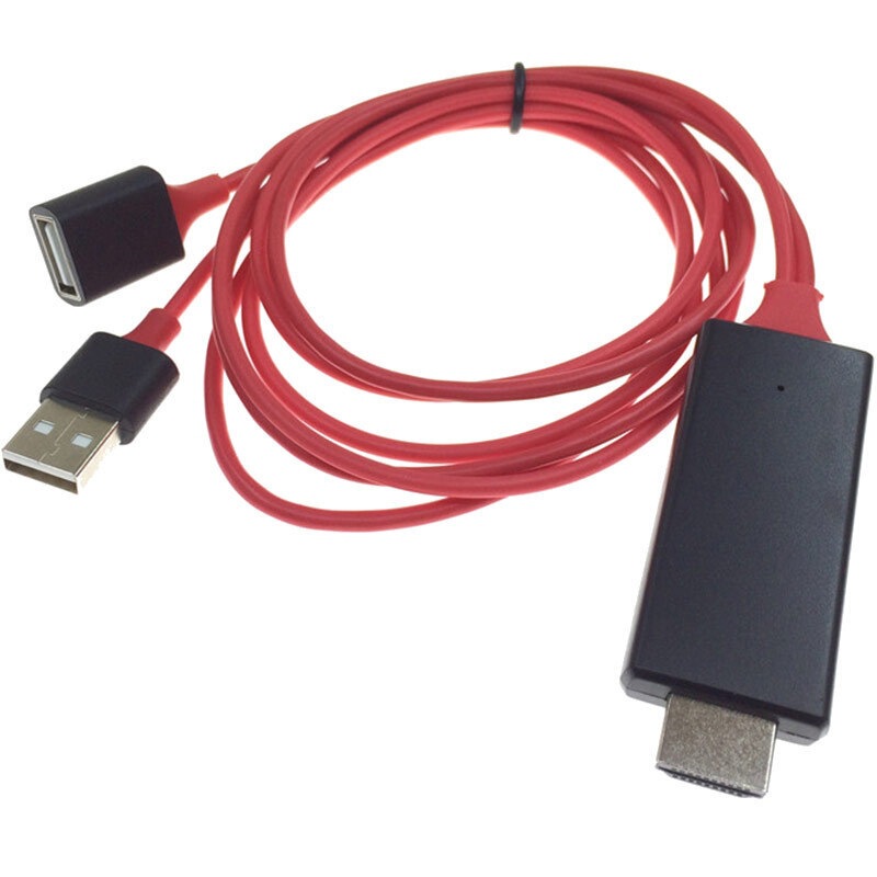 Suitable for Android Phones to HDMI Screen Mirroring Cable I8/Type-C Three-In-One High-Definition Tv Video Adapter Cable Suitable for Android Phones to HDMI Screen Mirroring Cable I8/Type-C Three-In-One High-Definition Tv Video Adapter Cable