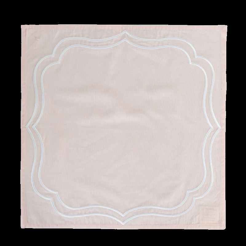 亚麻刺绣餐巾餐垫外贸隔热垫氛围感桌面布艺婚礼餐巾垫Napkins|undefined