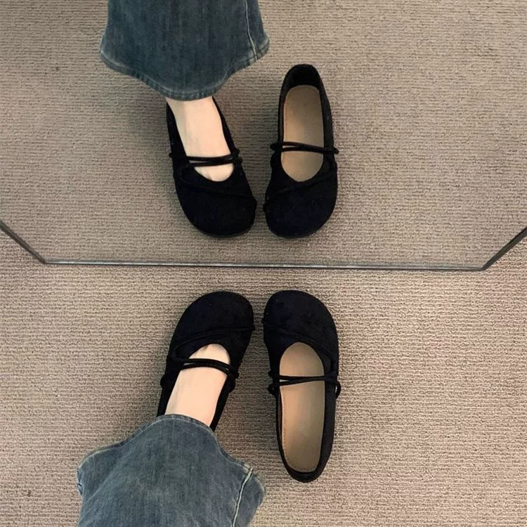 Туфли с круглым носком в ретро-стиле Birkenstock для женщин, ранняя весна-осень-зима, лесной стиль, плоская подошва, Mary Jane, балетки в стиле бабушки