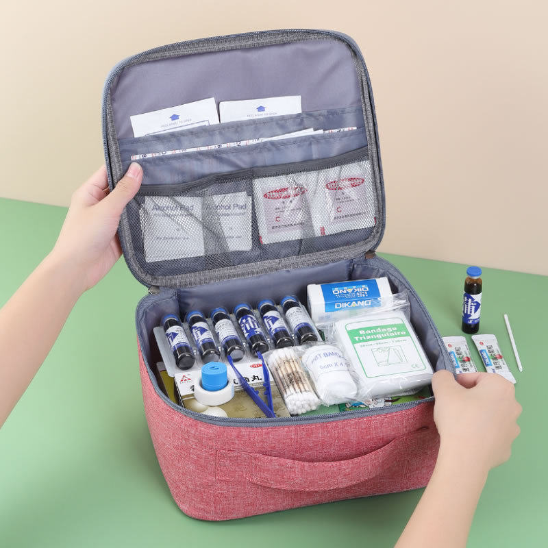 Bolsa médica transfronteriza bolsa de almacenamiento de medicamentos bolsa médica portátil bolsa de viaje Almacenamiento de primeros auxilios caja de Medicina de prevención de epidemias familiares