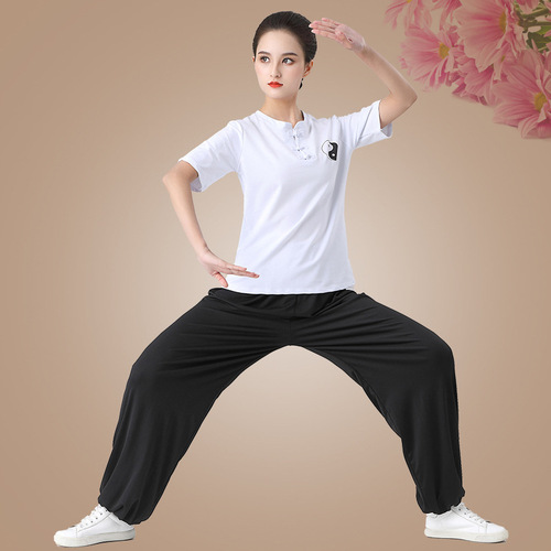 Tai Chi clothing chinese kungfu practice clothing female Chinese style martial arts uniforms male suit wushu performance suits