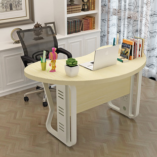 Office Desk Boss Table Executive Desk Manager Table Home Single Computer Table Crescent Arc Shopkeeper Anchor Table