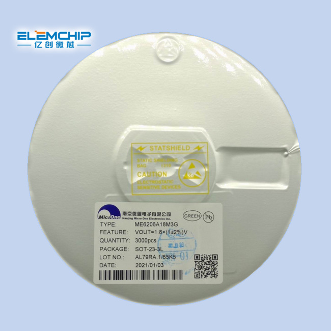 ΢��ME6206A18M3G��ѹ��������ѹ��CMOSоƬIC  ��̬����6uA