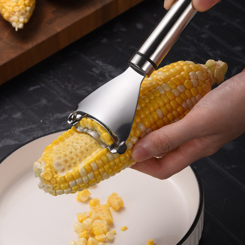 Stainless steel corn peeler corn peeling artifact home kitchen thresher corn kernel separator stripper tool