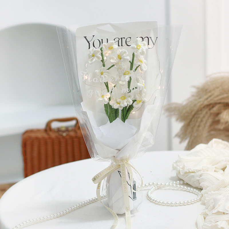 Ramo Tejido a Mano de Simulación, Empaque Elegante, Regalo Festivo, al por Mayor