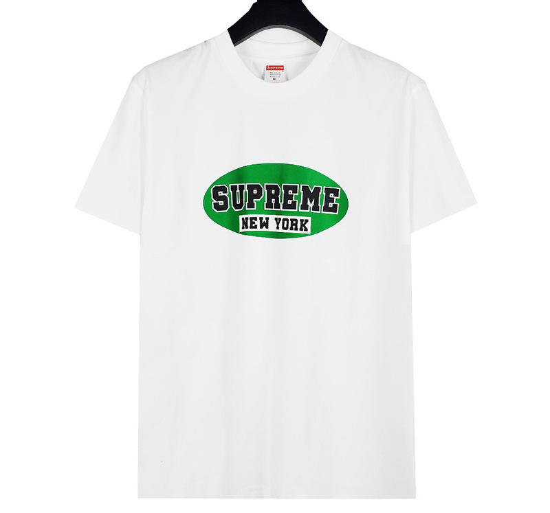 ヘビーウェイトクロスボーダー アメリカンファッション Supreme レタープリント Tシャツ BOX ラウンドネック 半袖 メンズ レディース ゆったり カジュアル Tシャツ 男女兼用