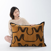 中古风民宿抱枕法式轻复古高级感靠包绣花靠枕客厅沙发靠垫中国风