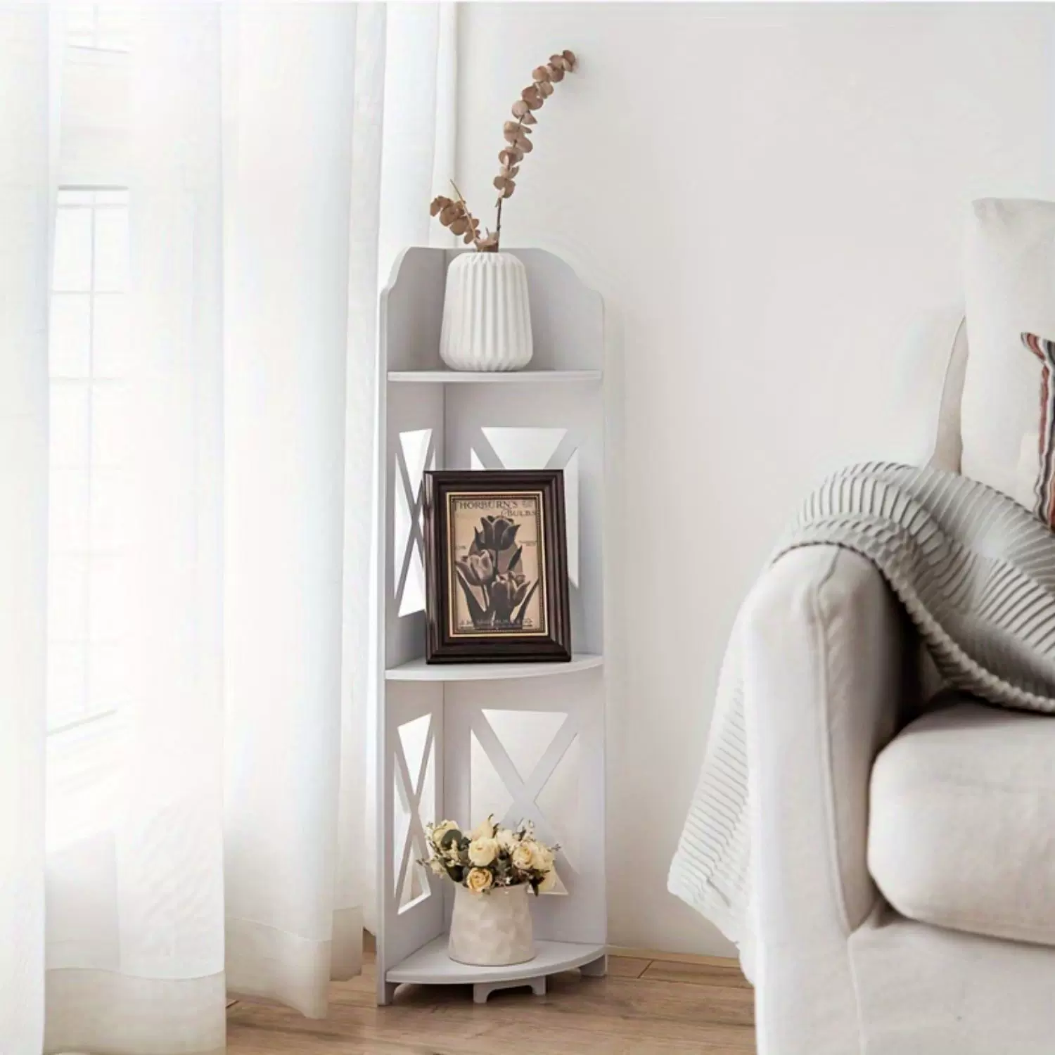 客厅落地阳台花架多层转角置物架多功能收纳架多肉绿萝植物展示架