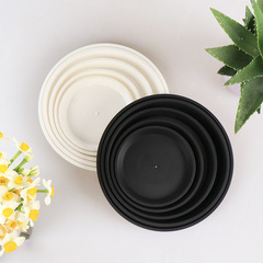植木鉢の底の透明なトレーの黒色のプラスチックの底は水の皿の白い底の皿の卸売りのメーカーを支えて直接販売します。