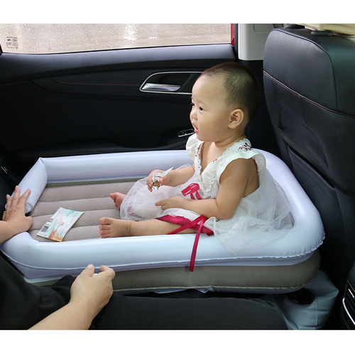 Newborn Baby Inflatable Bed Travel Portable Car Rear Seat Child Bed Baby Sleeping Pad Baby Travel Essential