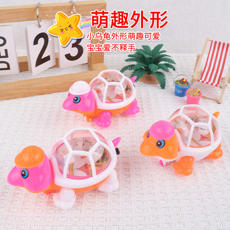 Hilo de tracción creativo, tortuga luminosa, juguetes para niños, puestos de regalos de jardín de infantes, suministro al por mayor