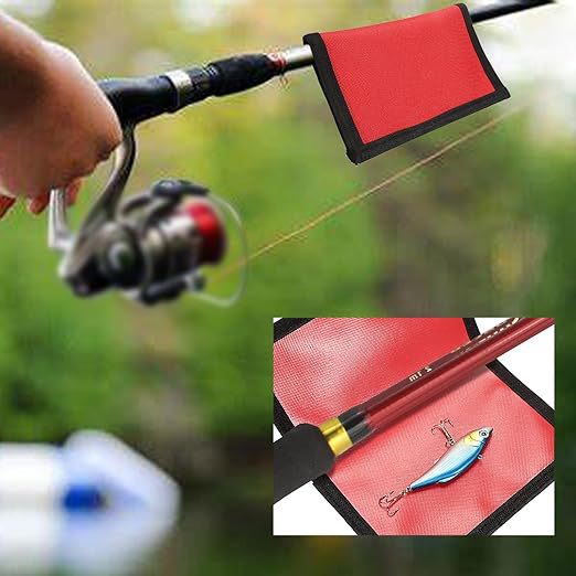 跨境PVC假饵保护袋透明收纳袋魔术贴配件包路亚饵渔具配件亮片包