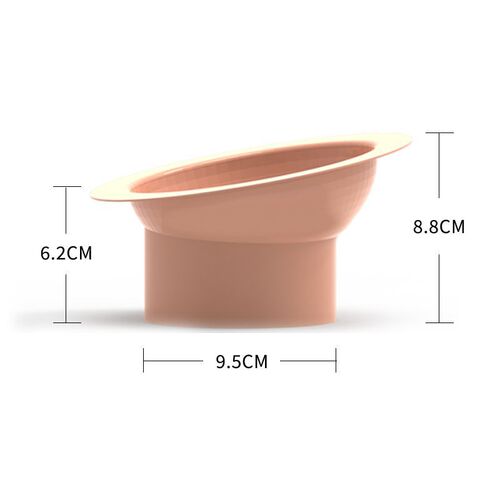 Cat bowl tall food bowl slant mouth cat neck guard diamond bowl cat plastic drinking bowl tall cat bowl pet supplies