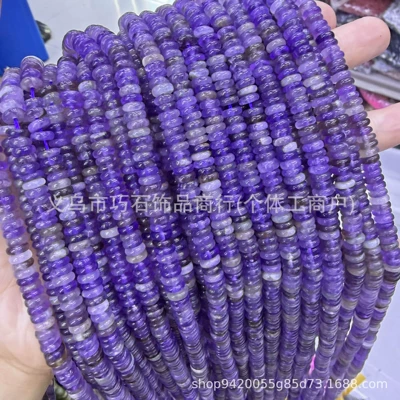 Zərgərlik ara hissələri – Beads Loose Beads Semi-Finished DIY - natural-amethyst-26mm