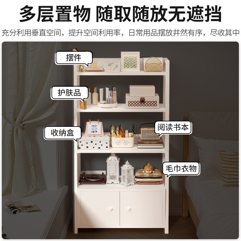 Estante junto a la cama, armario de almacenamiento junto a la cama, armario de almacenamiento, estantería de piso a techo, dormitorio doméstico, estante de exhibición de estantería multicapa