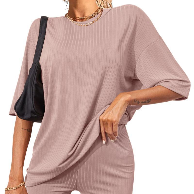 Summer outfit Set Breathable Ribbed woman’s set Stretchy