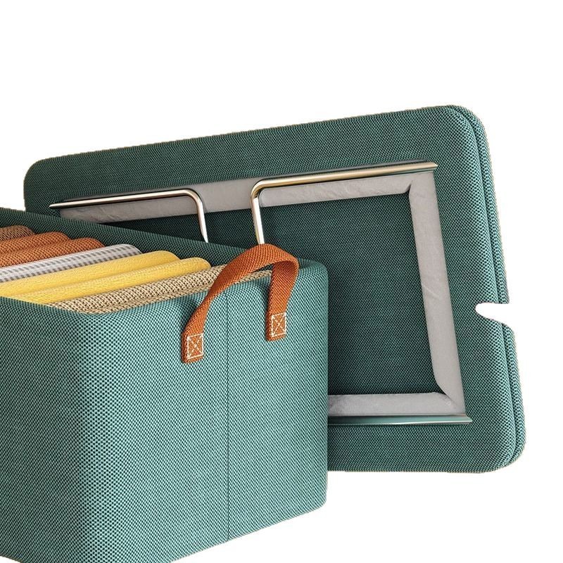Caja de almacenamiento de ropa gruesa tela cesta de almacenamiento de ropa pantalones caja de almacenamiento dormitorio armario casero caja de almacenamiento