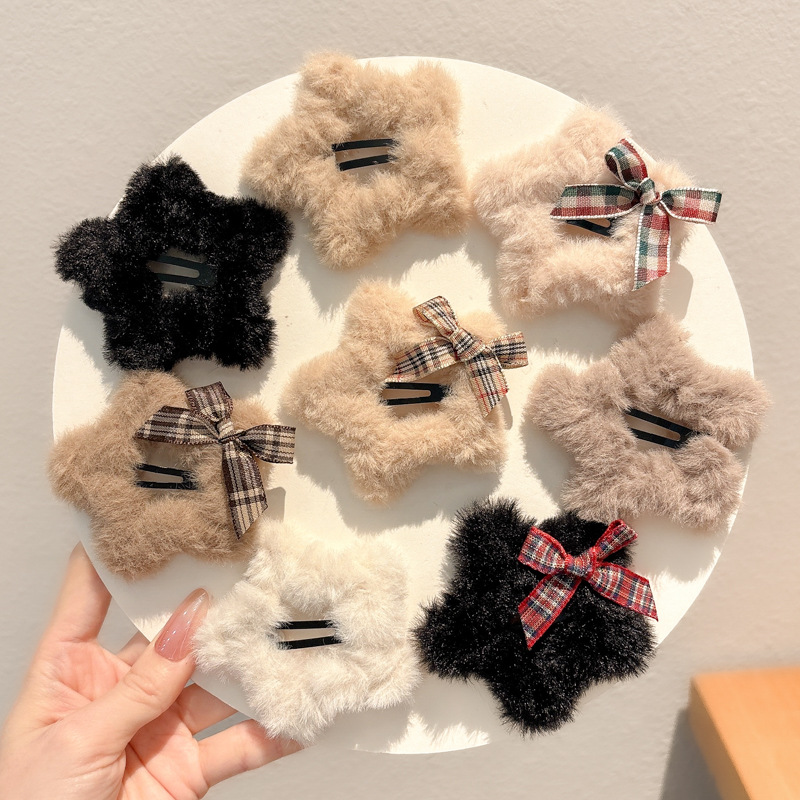 Peel de peluche para niños BB clip clip de peluche clip lateral para niñas lindas niñas toque de pelo para bebés