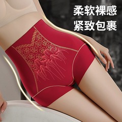 新款高奢强效高腰收腹提臀裤无痕透气大码女士内裤塑形束腰美体裤