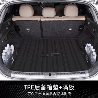 Enveloped Durable Tail Mat – Trunk Mat - storage-matching-tpe-trunk-mat-left-and-right-partitions-model-22-25-xiaopeng-g9