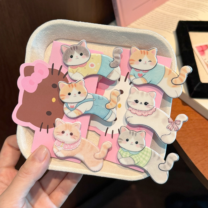 New cute and versatile kitten hair clips, fun side bangs clips, sweet girly hairpins, hair accessories, and hair ornaments