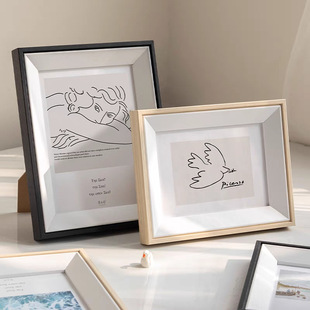 Photo Frame Set Table Nordic Simple Wooden Photo Frame 6 Inch 7 Inch 8 Inch 10 Inch Desktop Set Table Wedding Dress Couple Photo Frame