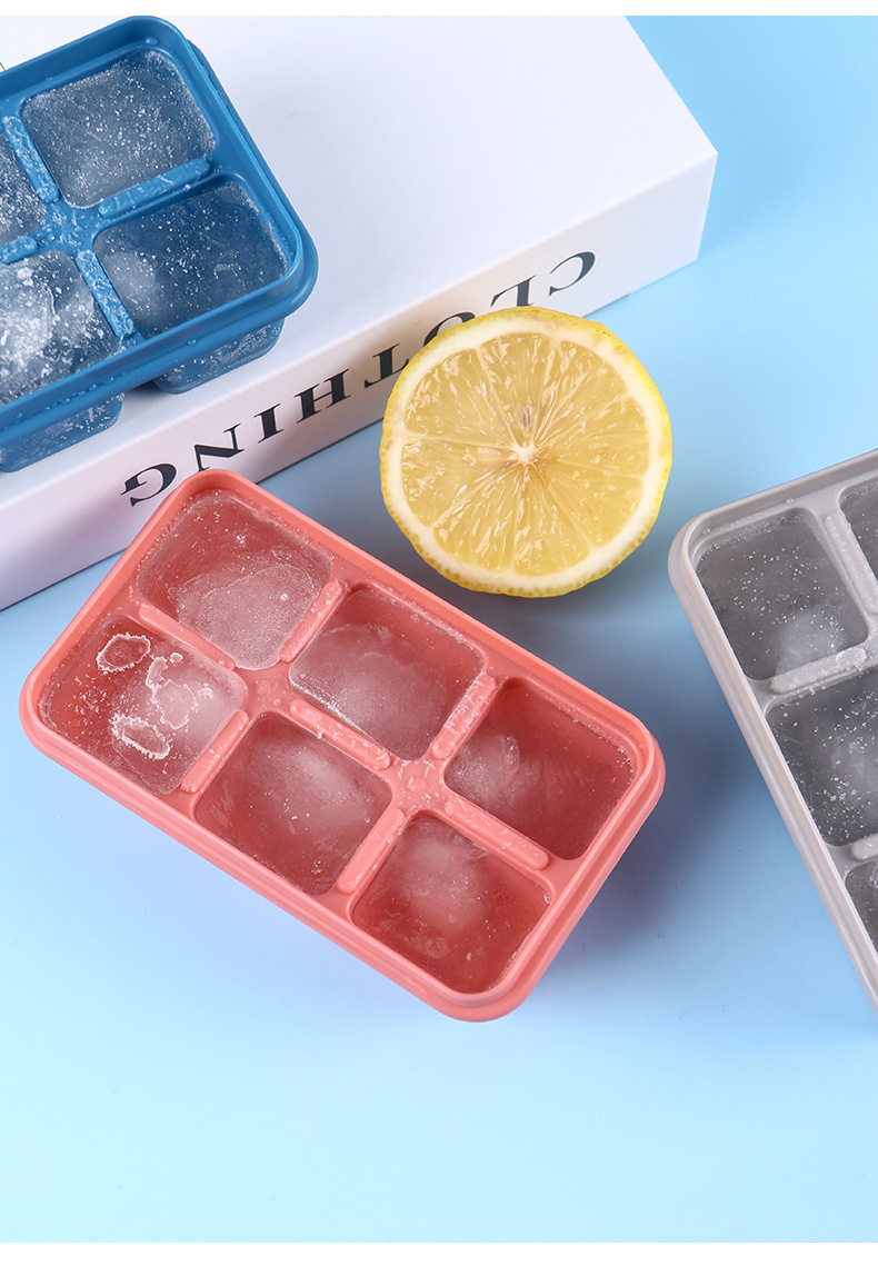Refrigerator ice cube mold ice cube maker home frozen ice cube home-made ice cube box silicone soft bottom lid accelerator