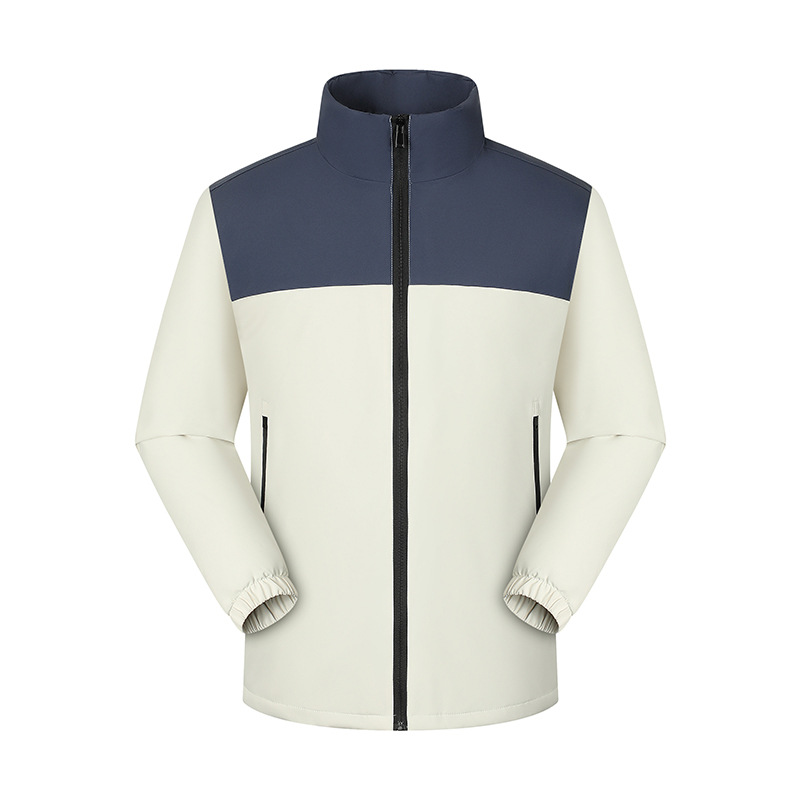 Área de asalto ligera de cuello vertical personalizada LOGO ropa de invierno ropa de trabajo ropa de impresión de publicidad al aire libre