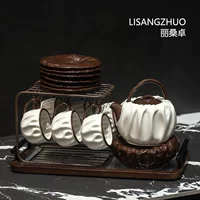 Ретро травяной чай, чайный набор, полдниковый чай, чашка для чая, чайник, фруктовый чай для домашнего использования, французский ретро стиль