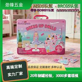 厂家直供方形喜糖盒 卡通长方形马口铁曲奇包装铁盒可加印