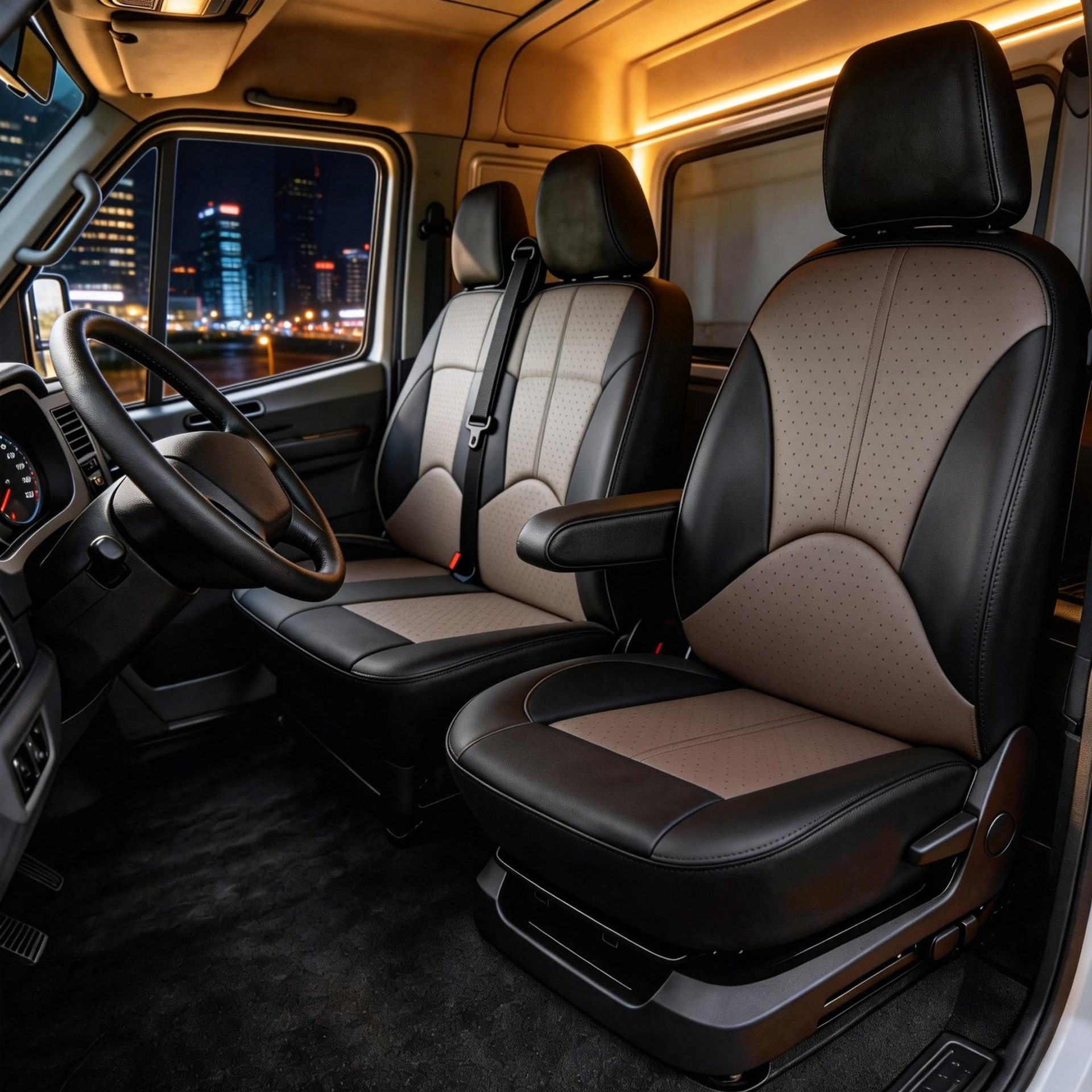Universal PU Leather Car Seat Covers for Foreign Trade, Dustproof Front Row Three-Seater Tool Car, Direct from Amazon Factory