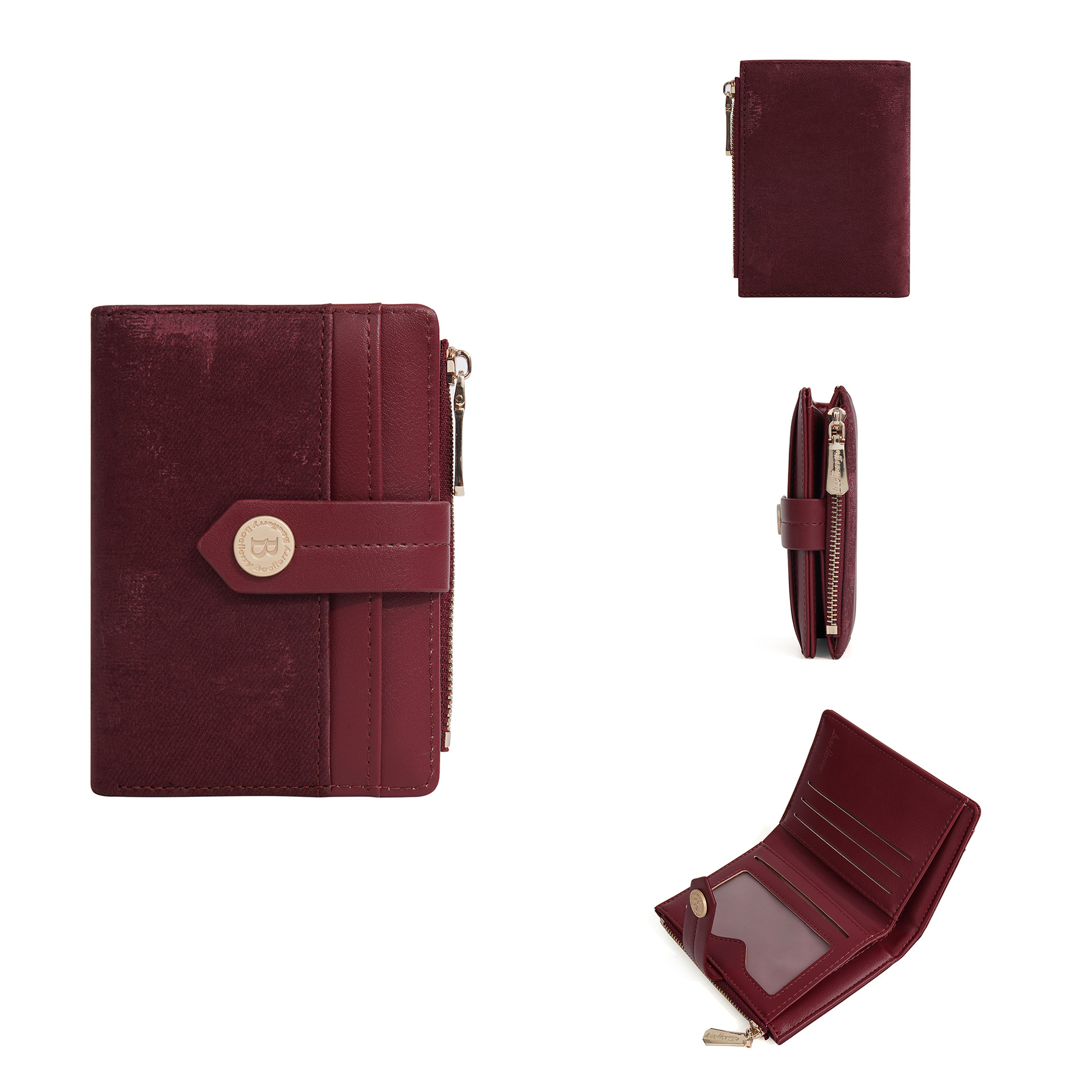 ウォレット カード ホルダー オールインワン レディース クロスボーダー 学生 レディース ハイエンド ショート インスタイル カード ホルダー ジッパー バッグ 小銭入れ