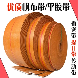 耐磨帆布平胶带橡胶输送带传送带提升机平皮带工业传动带电机