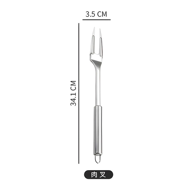 0.8mm magnetic simple round handle meat fork